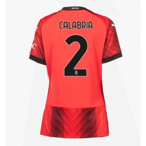 AC Milan Davide Calabria #2 Hemmatröja Dam 2023-24 Kortärmad